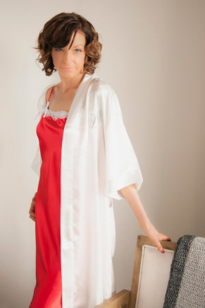 Satin 1/2 Length Robe